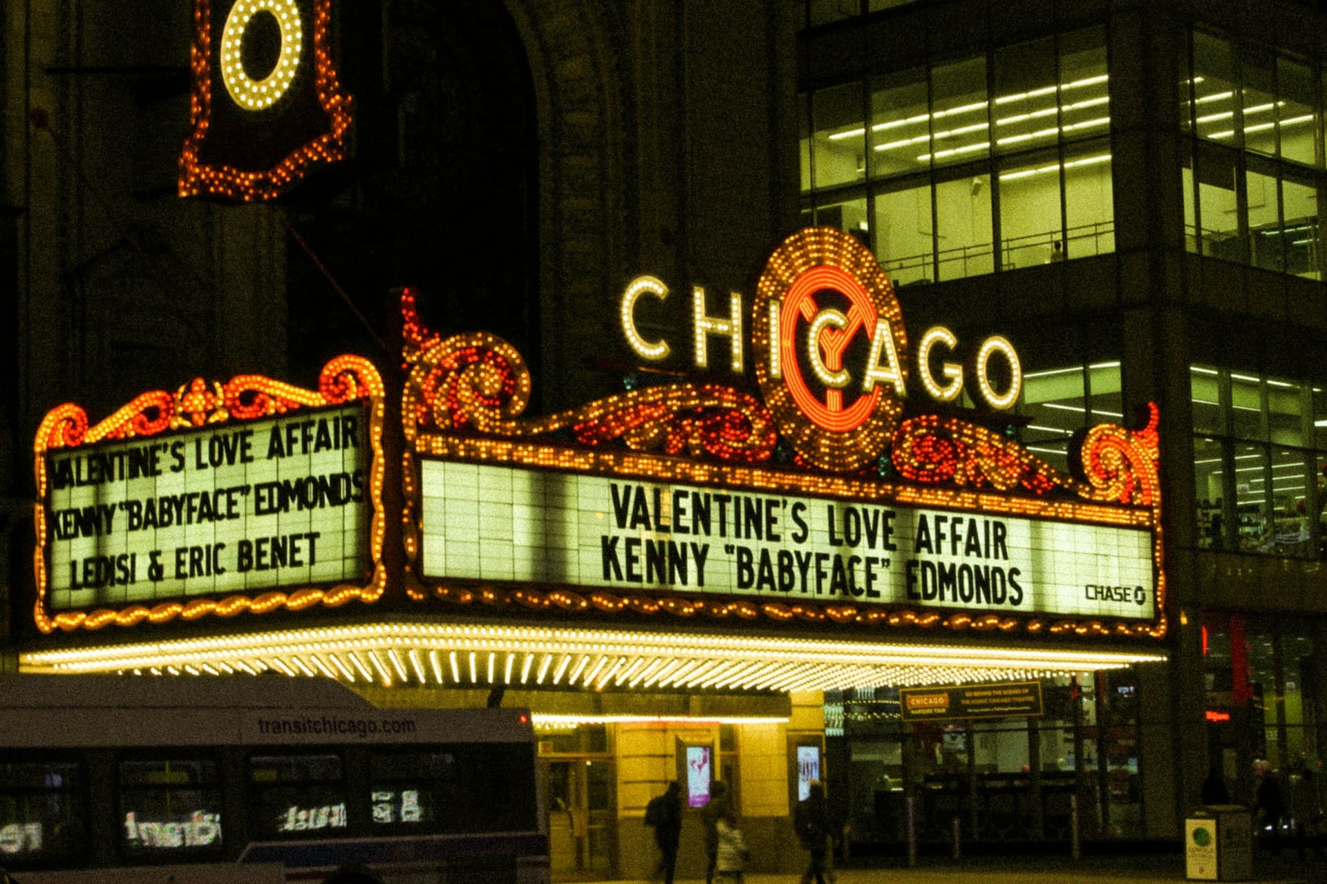 Facade of a Chicago cinema